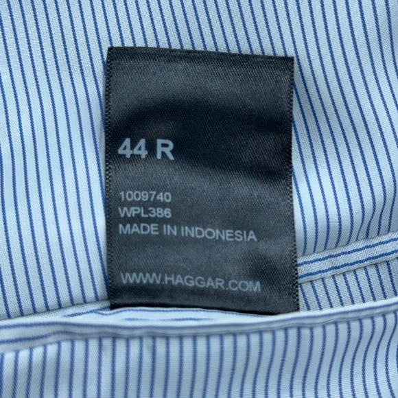 Haggar 1926 Originals Mens Size 44R Sport Coat Blazer Twill Navy Blue - Picture 13 of 16